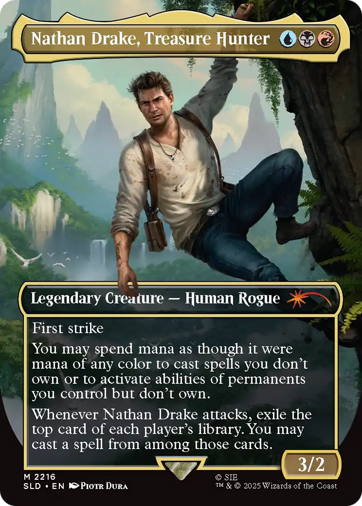 Nathan Drake, Treasure Hunter - Borderless - Full Art [SLD-2216]