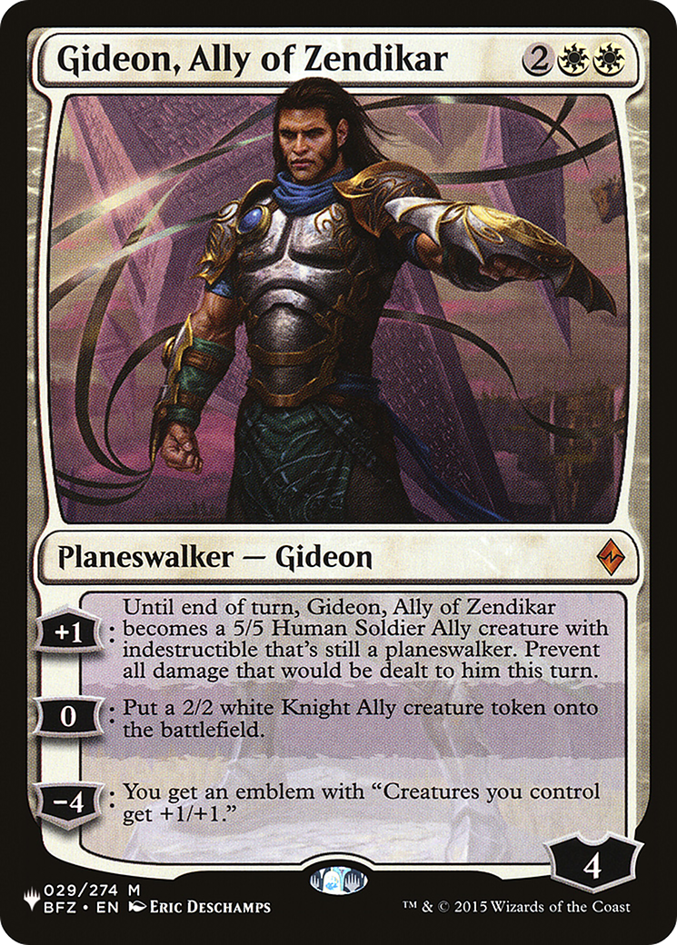 Gideon, Ally of Zendikar [PLST-BFZ-29]