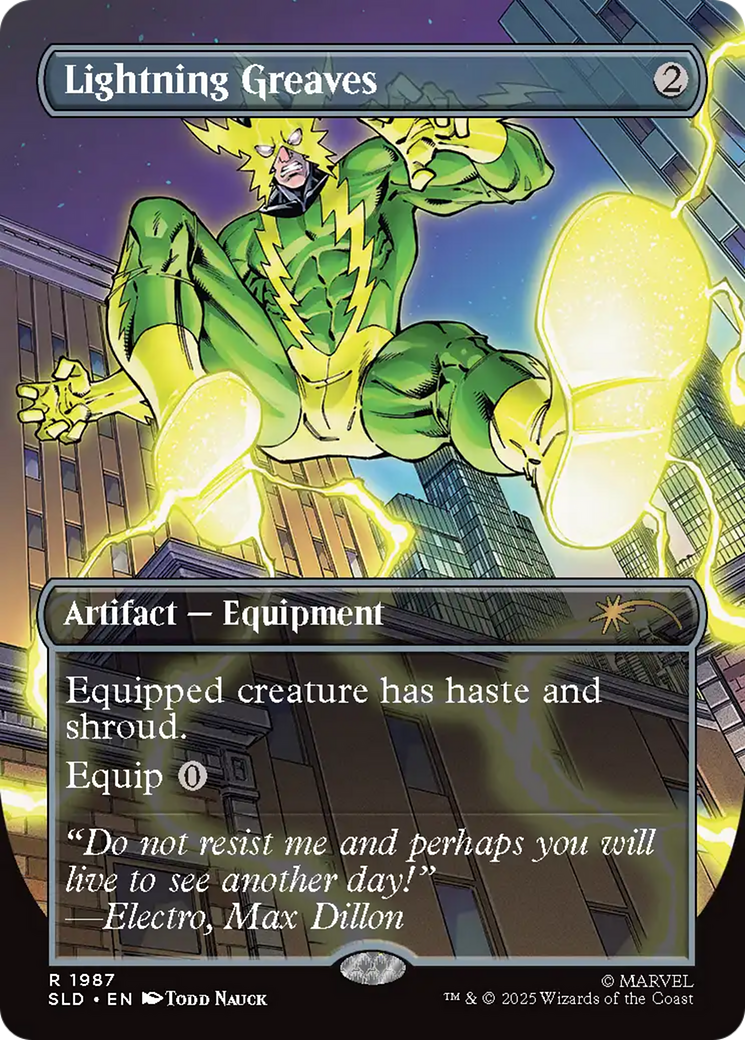 Lightning Greaves - Borderless - Full Art [SLD-1987]