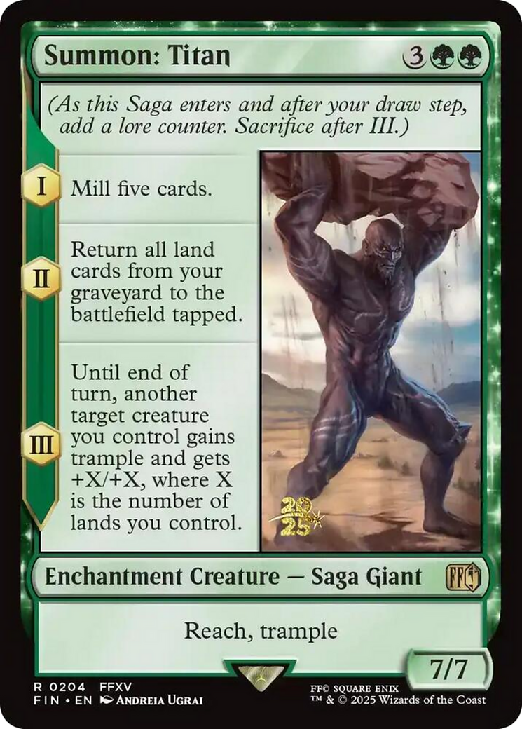 Summon: Titan - Prerelease Promo [PFIN-204s]