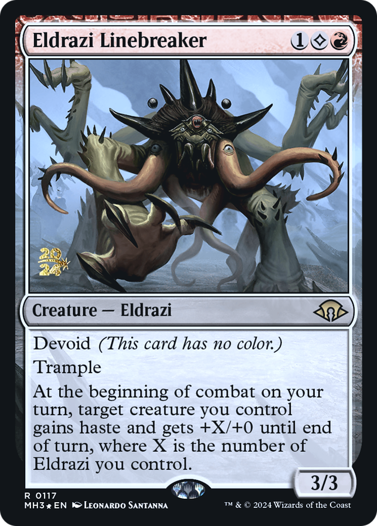 Eldrazi Linebreaker - Prerelease Promo [PMH3-117s]