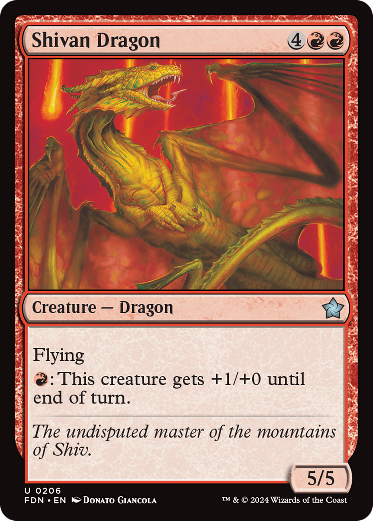 Shivan Dragon [FDN-206]
