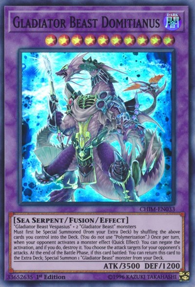 Gladiator Beast Domitianus (Super Rare) [CHIM-EN033-SuR]