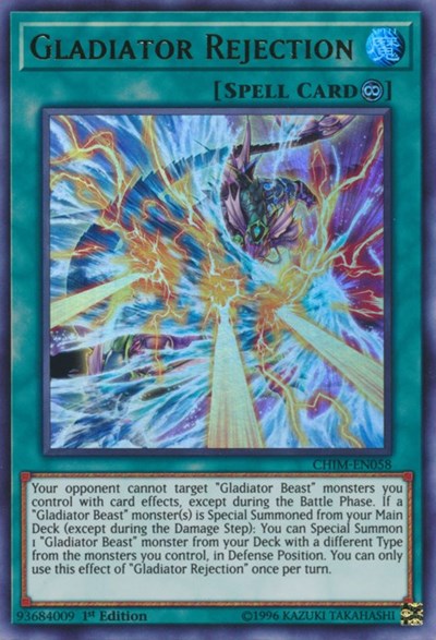 Gladiator Rejection (Ultra Rare) [CHIM-EN058-UR]