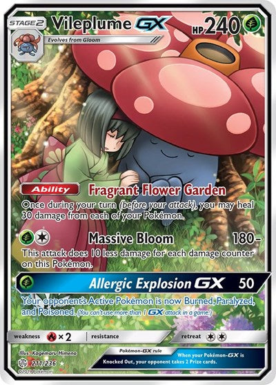 Vileplume GX - 211/236 (Ultra Rare) [CEC-211-UR]