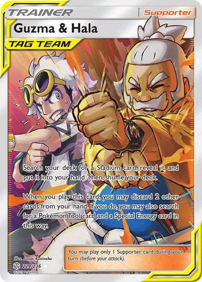 Guzma & Hala - 229/236 (Ultra Rare) [CEC-229-UR]