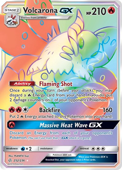 Volcarona GX - 252/236 (Secret Rare) [CEC-252-SR]