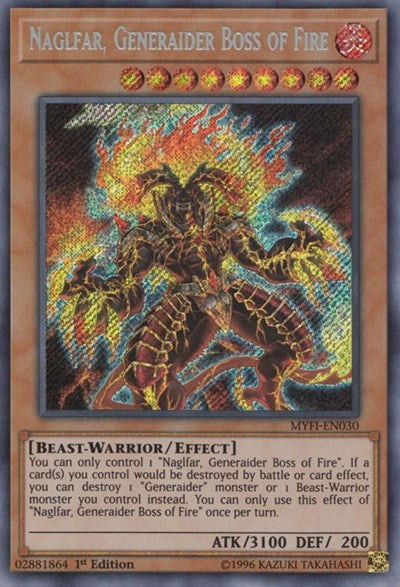 Naglfar, Generaider Boss of Fire (Secret Rare) [MYFI-EN030-SeR]