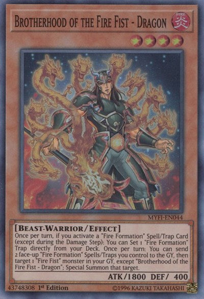 Brotherhood of the Fire Fist - Dragon (Super Rare) [MYFI-EN044-SuR]