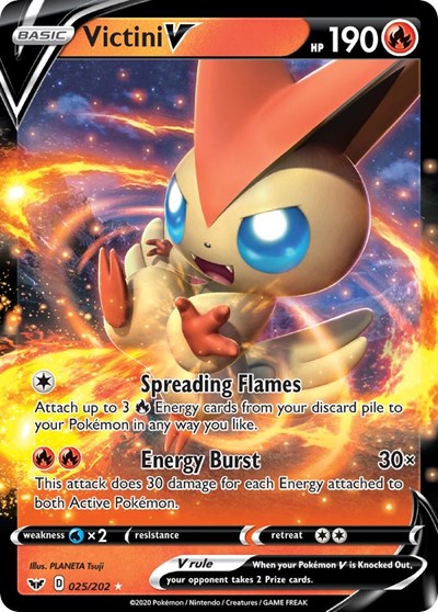 Victini V - 025/202 (Ultra Rare) [SSH-025-UR]