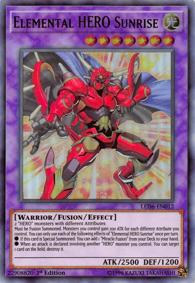 Elemental HERO Sunrise (Ultra Rare) [LED6-EN012-UR]