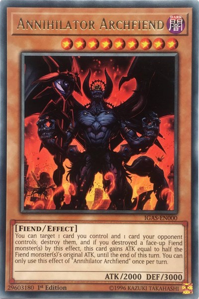 Annihilator Archfiend (Rare) [IGAS-EN000-R]