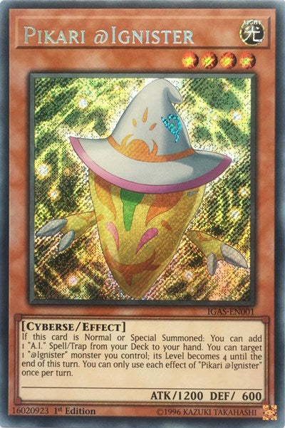 Pikari @Ignister (Secret Rare) [IGAS-EN001-SeR]