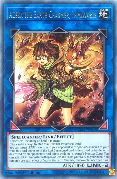 Aussa the Earth Charmer, Immovable (Rare) [IGAS-EN048-R]