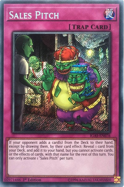 Sales Pitch (Secret Rare) [IGAS-EN076-SeR]
