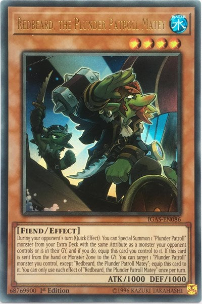 Redbeard, the Plunder Patroll Matey (Ultra Rare) [IGAS-EN086-UR]