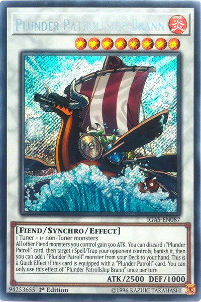 Plunder Patrollship Brann (Secret Rare) [IGAS-EN087-SeR]