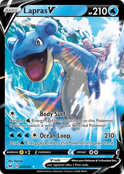 Lapras V - 049/202 (Ultra Rare) [SSH-049-UR]