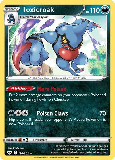 Toxicroak - 124/202 (Holo Rare) [SSH-124-HR]