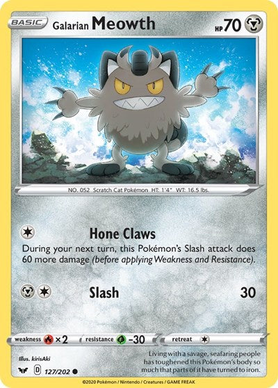 Galarian Meowth - 127/202 (Common) [SSH-127-C]