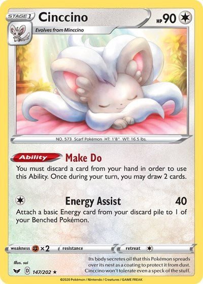 Cinccino - 147/202 (Rare) [SSH-147-R]