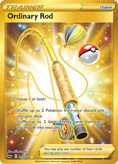Ordinary Rod - 215/202 (Secret Rare) [SSH-215-SR]
