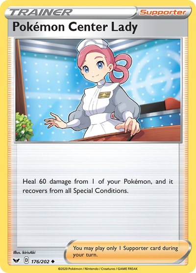 Pokemon Center Lady - 176/202 (Uncommon) [SSH-176-U]