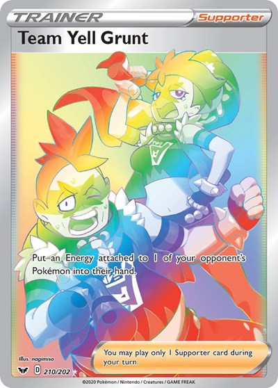 Team Yell Grunt - 210/202 (Secret Rare) [SSH-210-SR]