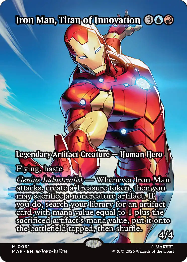 Iron Man, Titan of Innovation - Borderless - Full Art [MAR-91]