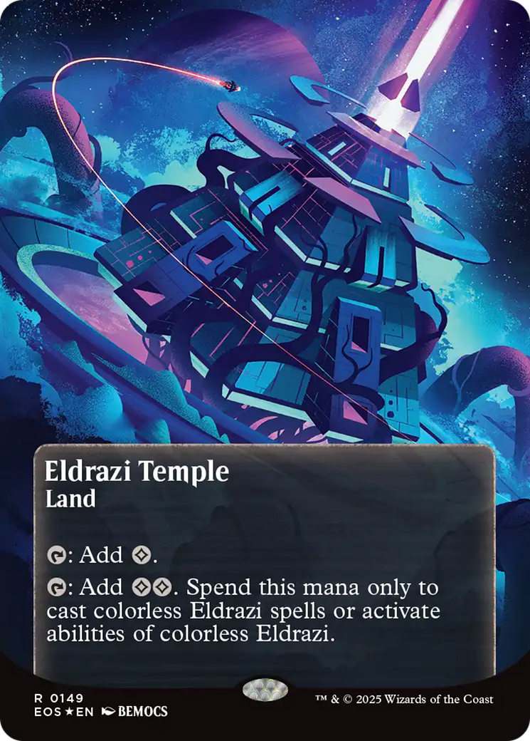 Eldrazi Temple - Borderless - Galaxy Foil - Full Art [EOS-149]