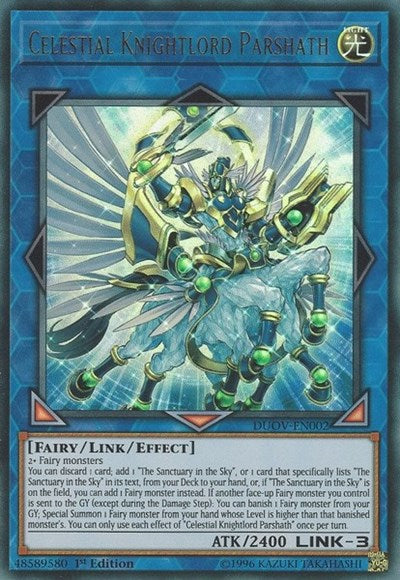 Celestial Knightlord Parshath (Ultra Rare) [DUOV-EN002-UR]