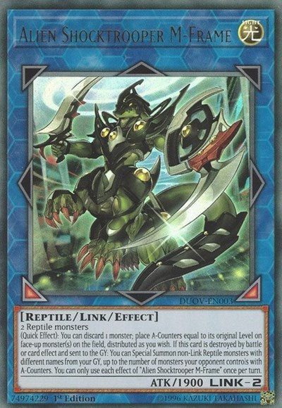 Alien Shocktrooper M-Frame (Ultra Rare) [DUOV-EN003-UR]