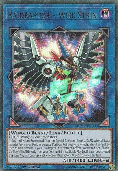 Raidraptor - Wise Strix (Ultra Rare) [DUOV-EN005-UR]