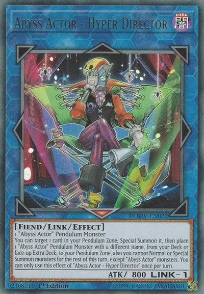 Abyss Actor - Hyper Director (Ultra Rare) [DUOV-EN022-UR]