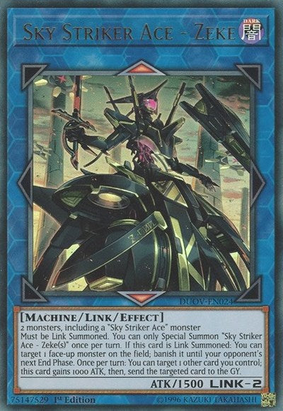 Sky Striker Ace - Zeke (Ultra Rare) [DUOV-EN024-UR]