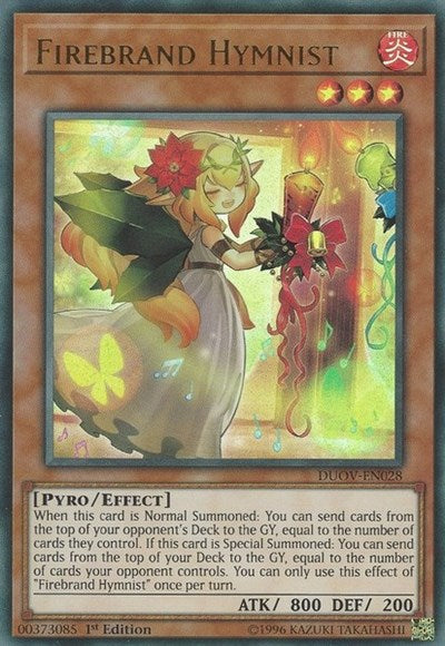 Firebrand Hymnist (Ultra Rare) [DUOV-EN028-UR]