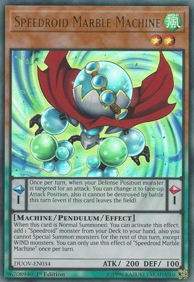 Speedroid Marble Machine (Ultra Rare) [DUOV-EN034-UR]
