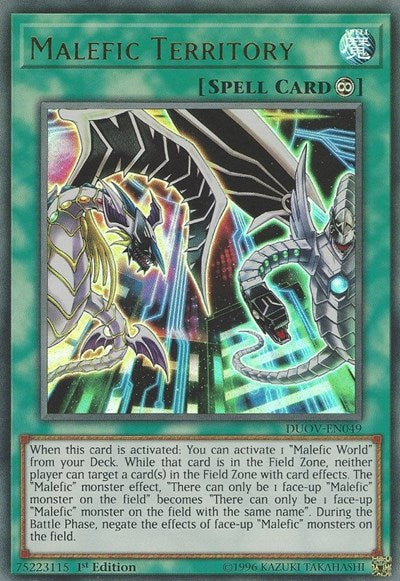 Malefic Territory (Ultra Rare) [DUOV-EN049-UR]