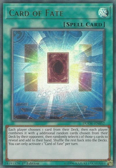 Card of Fate (Ultra Rare) [DUOV-EN052-UR]