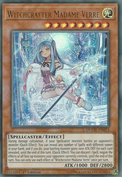 Witchcrafter Madame Verre (Ultra Rare) [DUOV-EN073-UR]