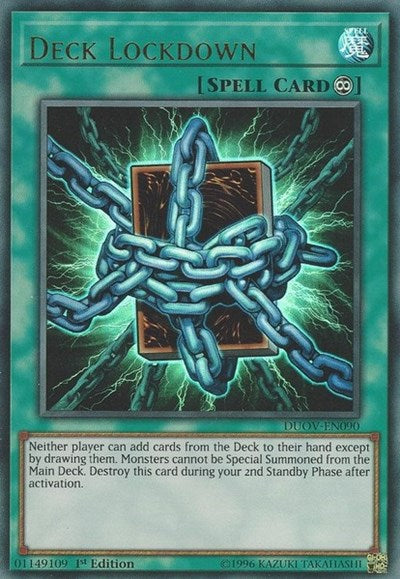 Deck Lockdown (Ultra Rare) [DUOV-EN090-UR]