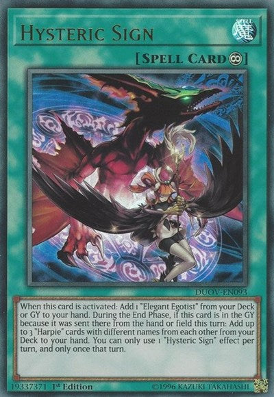 Hysteric Sign (Ultra Rare) [DUOV-EN093-UR]