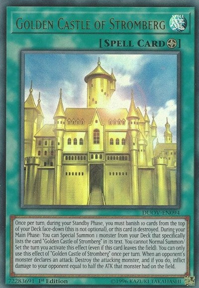 Golden Castle of Stromberg (Ultra Rare) [DUOV-EN094-UR]