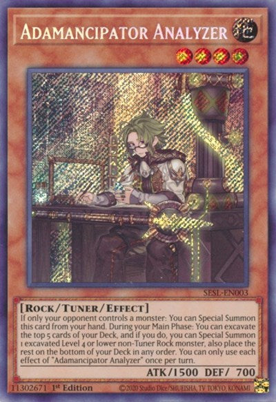 Adamancipator Analyzer (Secret Rare) [SESL-EN003-SeR]