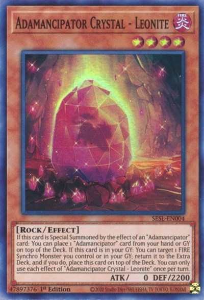 Adamancipator Crystal - Leonite (Super Rare) [SESL-EN004-SuR]