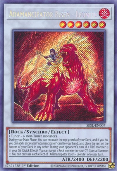 Adamancipator Risen - Leonite (Secret Rare) [SESL-EN007-SeR]