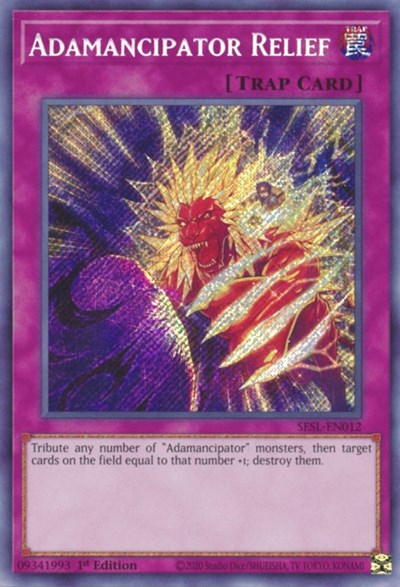 Adamancipator Relief (Secret Rare) [SESL-EN012-SeR]
