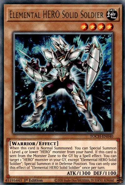 Elemental HERO Solid Soldier (Rare) [TOCH-EN040-R]