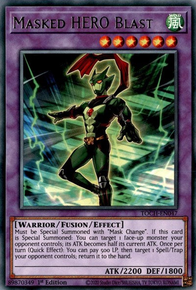 Masked HERO Blast (Rare) [TOCH-EN047-R]