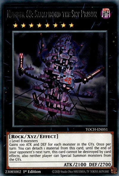 Number 68: Sanaphond the Sky Prison (Rare) [TOCH-EN051-R]